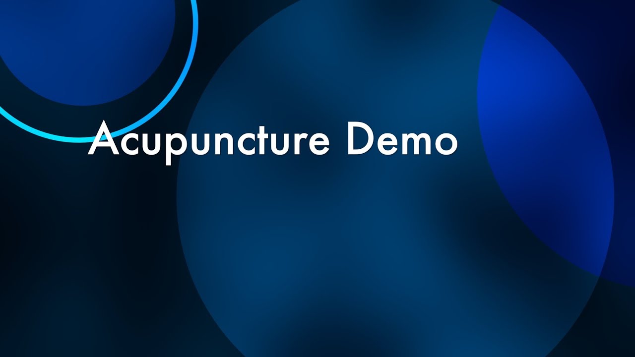 Acupuncture Demo Dr Danny Lai Oxnard CA YouTube