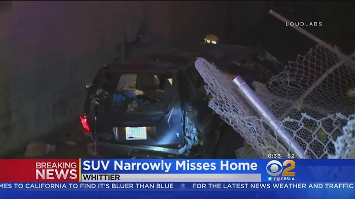 SUV Barely Misses Slamming Into Whittier Home