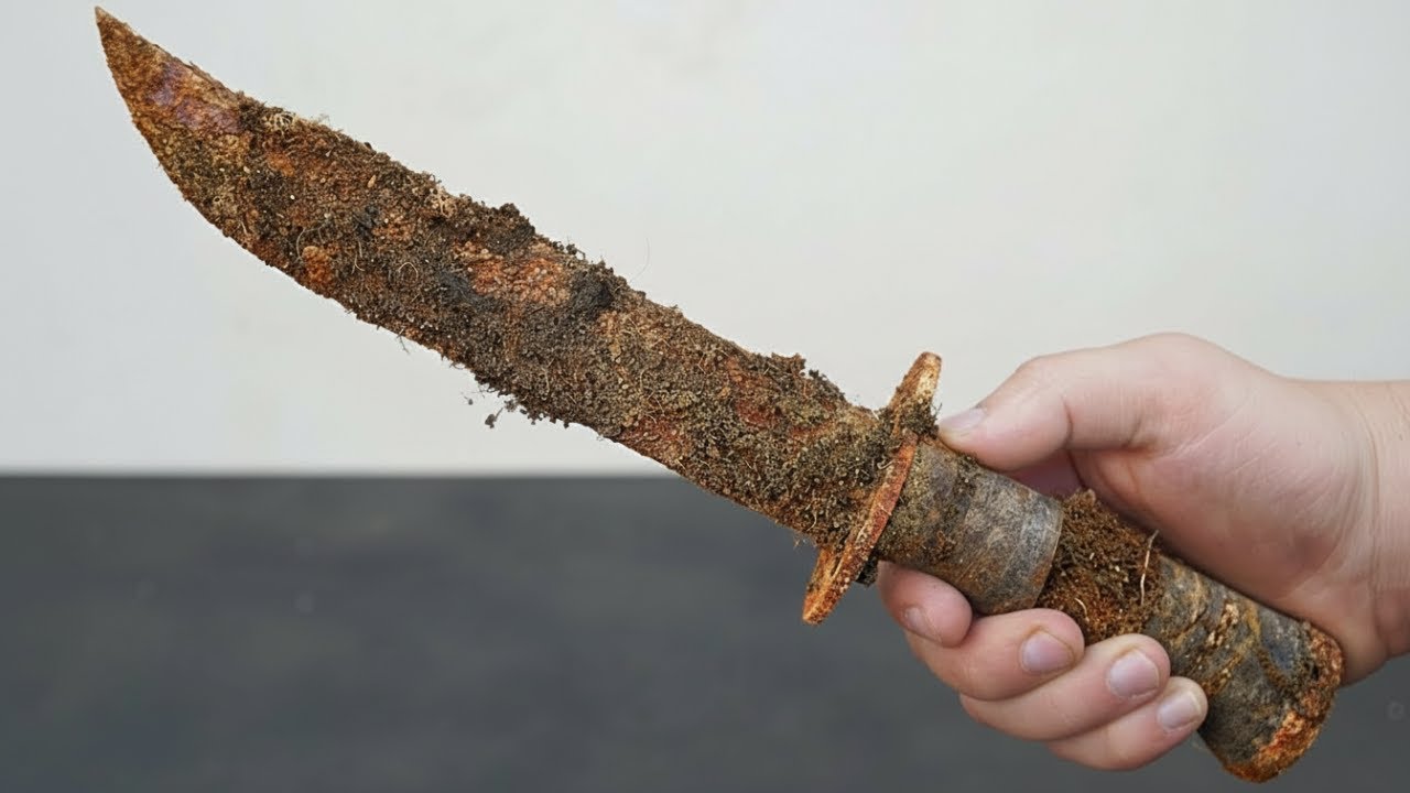 Super Rusty Survival Knife 😱 | The Lost Blade of a Legend? (Impossible Restoration)