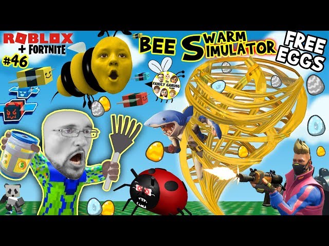 Roblox Bee Swarm Simulator Free Eggs From Fortnite Fgteev Honey Tornado 46 Youtube - fgteev roblox bee swarm simulator pt 1