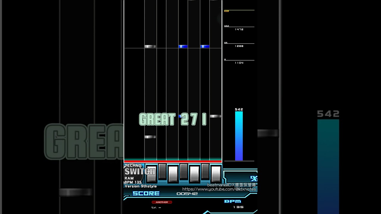 beatmaniaIIDX 9thstyle - SWITCH(9thstyle Ver.) SP ANOTHER #shorts