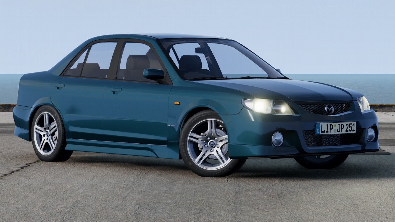Mazda Familia (2003) in BeamNG #1003 - YouTube