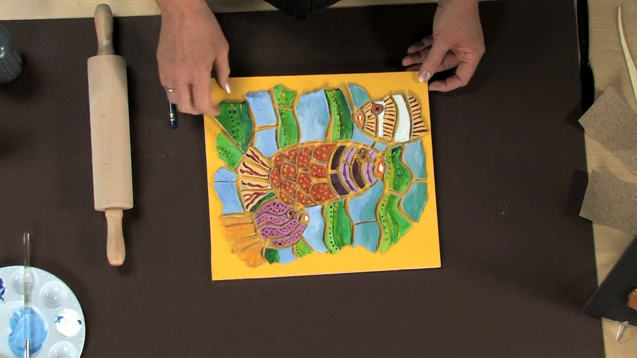 ez grout mosaics lesson plan youtube