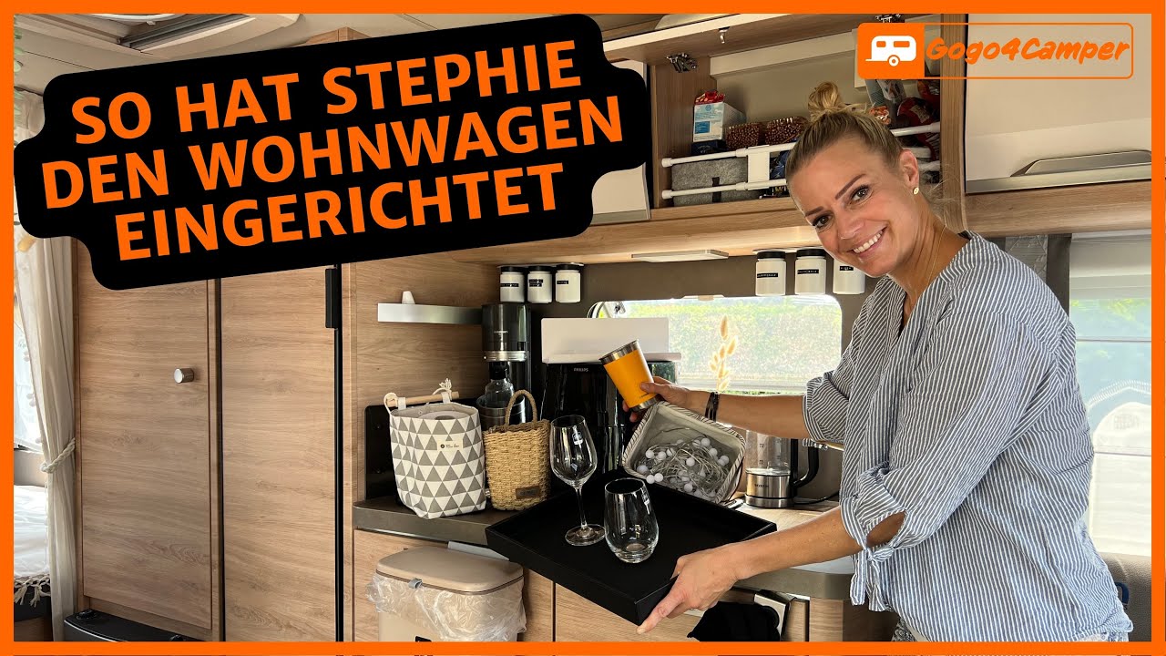 So ist unser neuer Wohnwagen innen eingerichtet & dekoriert - [Gewicht sparen, Ordnung & Dekoideen]