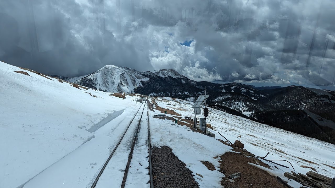 Pikes Peak Cog Railway; Engineers view timelapse downhill May 2024 ...