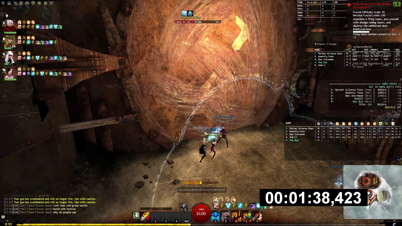 Gw2: [qT] Underground Facility 95 3:54 Rifle | Warrior PoV - Last Boss OS - YouTube