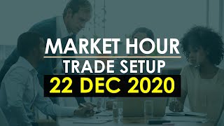 Intraday Trade Setup I 22 December 2020 I Stock Market News I Market Hour