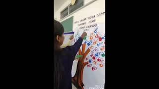 Hand print activity for children |Summer camp children activity |