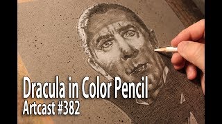 Drawing Dracula In Color Pencil / Art Tutorial