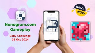 Nonogram.com Logic Puzzle Game | Daily Challenge 08 Oct 2024 #gameplay #octopus screenshot 5