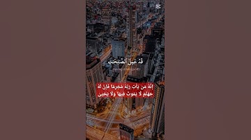 قرآن كريم/إِنَّهُ مَن يأْتِ رَبَّهُ مُجْرِمًا فَإِنَّ لَهُ جَهنَّمَ لَا يَمُوتُ فيهَا وَلَا يَحْيَىٰ