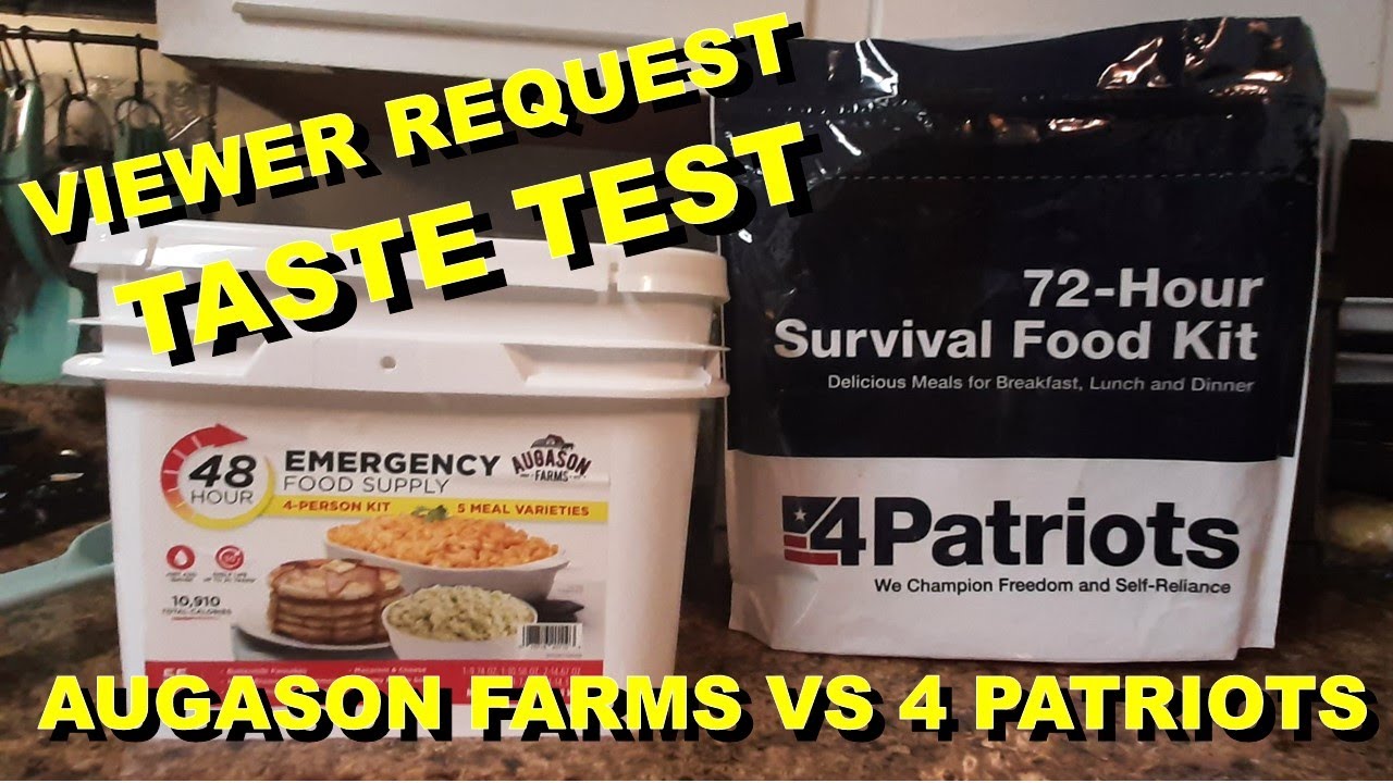25+ Year Storage Foods Augason Farms Vs 4 Patriots TASTE TEST YouTube