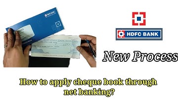 How to apply Cheque book HDFC BANK through Net Banking #hdfc #netbanking