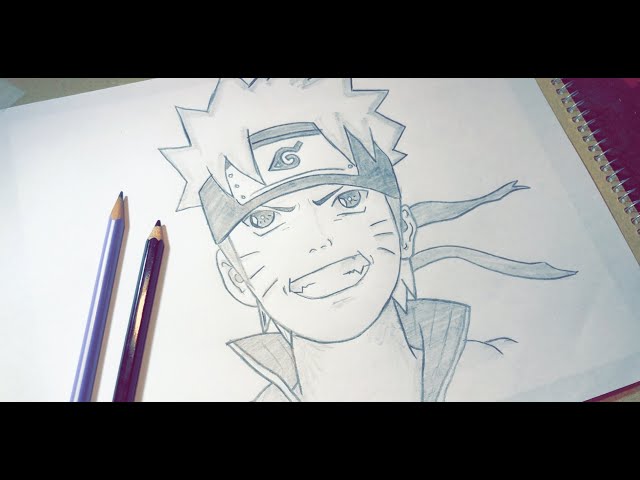 Drawing Art - Coloring With a Pencil / Anime Character Challenge Naruto  Uzumaki #1 - #simple (@muhaidin) — Steemit