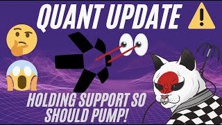 QUANT QNT STILL HOLDING SUPPORT SO SHOULD PUMP!