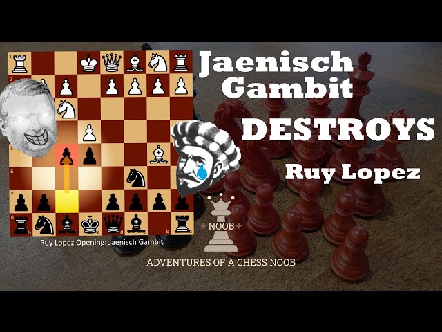 Jaenisch Gambit  DESTROY the Ruy Lopez Opening! 