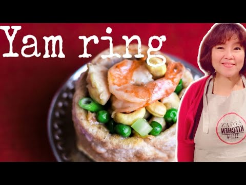 Crispy Golden Yam Ring Recipe |Taro Ring | Fatt Putt