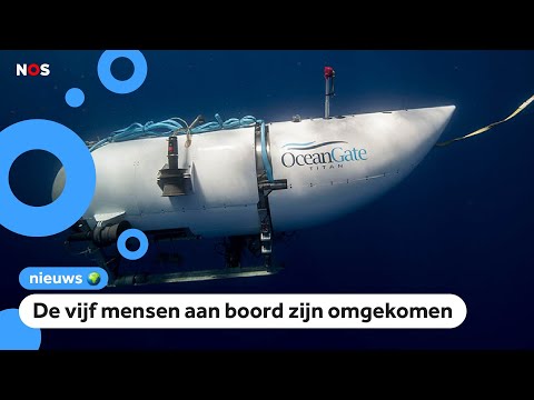 Vermiste duikboot onder water in elkaar geklapt