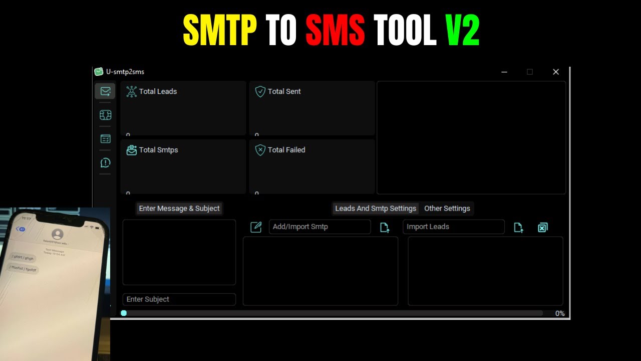 smtp to sms sender | python tool 2023 - YouTube