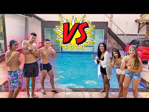 DESAFIO DA PISCINA - GAROTOS X GAROTAS !!!