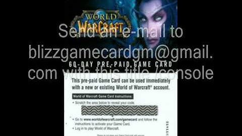Free WoW Gamecard 100% hack  Eu 1-5