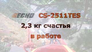 Бензопила сучкорез одноручная Echo CS-2511TES 10" (JPN, 25 см3, 1.5 л.с., 3/8-1.3, 40 зв, 2.3 кг)