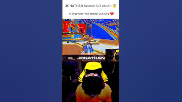 Jonathan fastest 1v3 clutch 😨 enjoy #shorts #trendingshorts #shortvideo