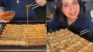 بقلاوة بالفستق لذة ومذاق لا يقاوم baklawa