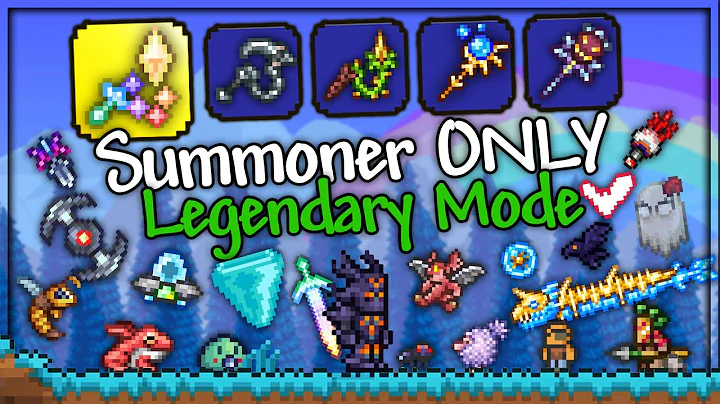 Can I Beat Terraria Legendary Mode SUMMONER ONLY? (For The Worthy)