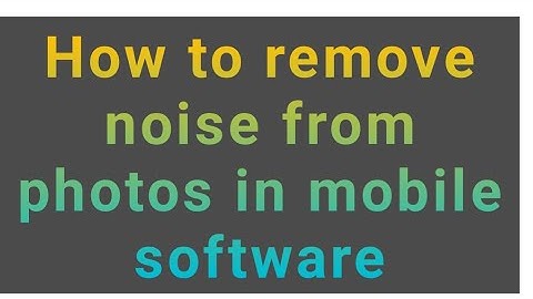 How to remove noise from your photos in Photoshop Express mobile software.