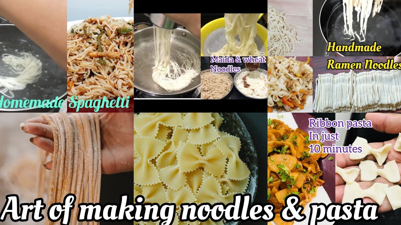 Handmade Noodles & Pasta Recipe Eggless Maida and Wheat Noodles