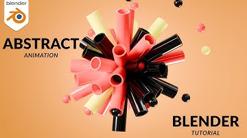 Blender Abstract Animation | Easy 3D Motion Graphics with Geometry Nodes | Tutorial For Beginners