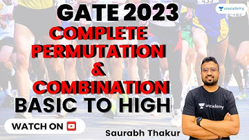 Complete Permutation Combination from Basic | All Exams | Saurabh Thakur