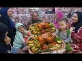 الصدمه كانت لماما جامده اول ما شافت الطبق لمه العيله والمحشي تعالوا كلوا معنا