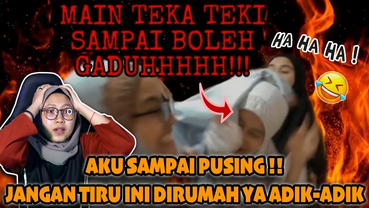 AKU SAMPAI PENING😂... JANGAN DITIRU DIRUMAH YA ADIK ADIK HAHAHA