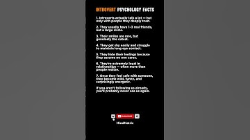 7 Introvert Psychology Facts (That Shock Everyone)...