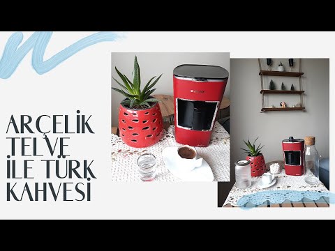 ARÇELİK TELVE K3300 MİNİ TÜRK KAHVE MAKİNESİ İLE KAHVE YAPIMI