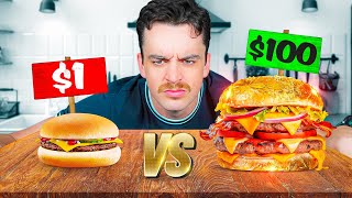 $1 vs $100 Cheeseburger