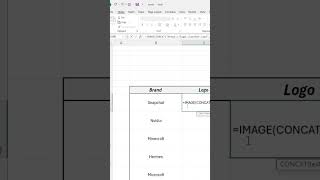 HOW TO INSERT BRAND LOGO IN EXCEL #yt #shorts #excel #image #logo #excelformula #insert #data