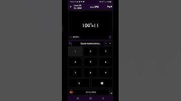 Math Tricks - Training mode - Square numbers between 100 and 109 - level 024 (Number Keyboard)