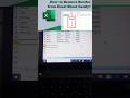 How to Remove Border From Excel Sheet Easily?#computereducation