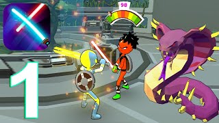 Supreme Saberman Stick War Gameplay Walkthrough Part 1 (IOS/Android) screenshot 1