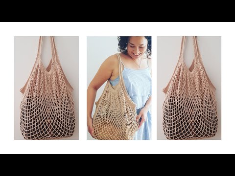 Crochet Net Bag step by step. Part1 