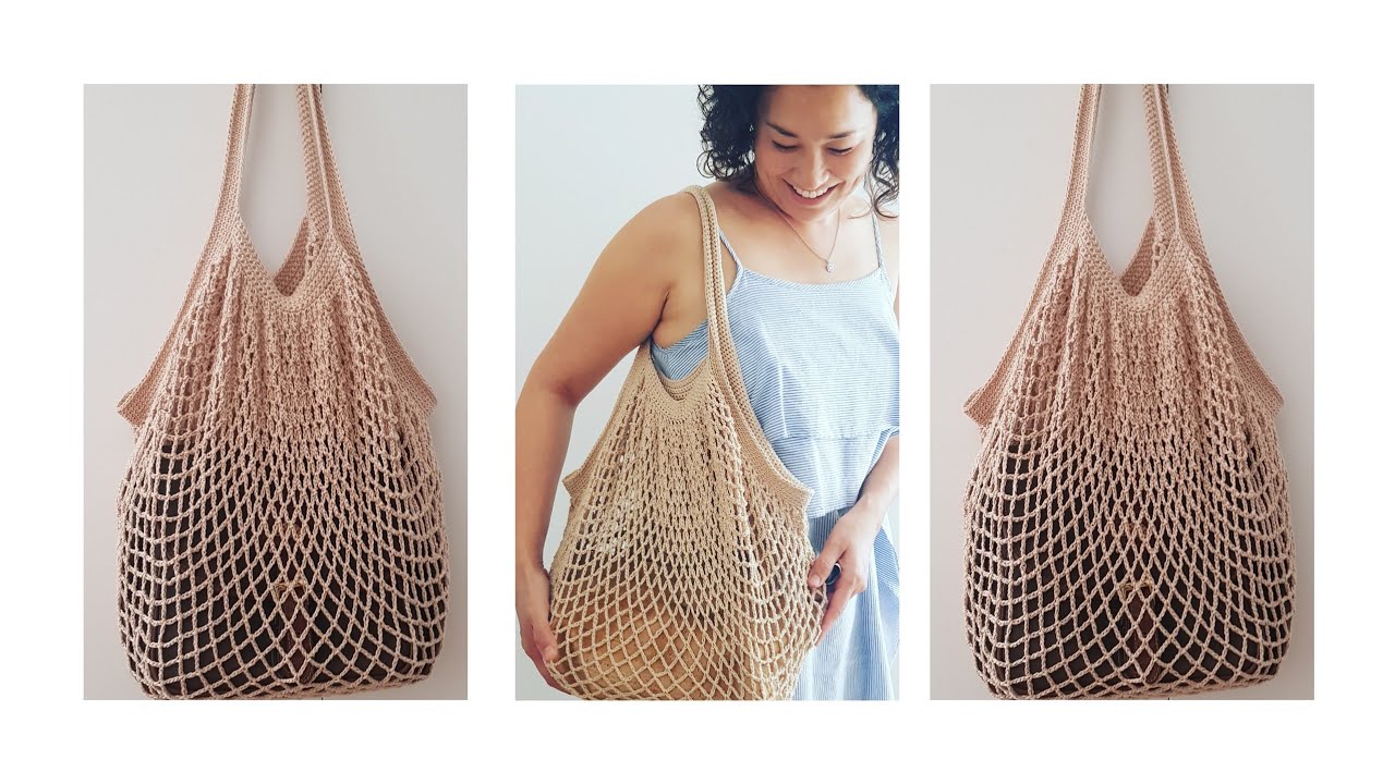 Top more than 69 crochet mesh bag pattern latest - esthdonghoadian