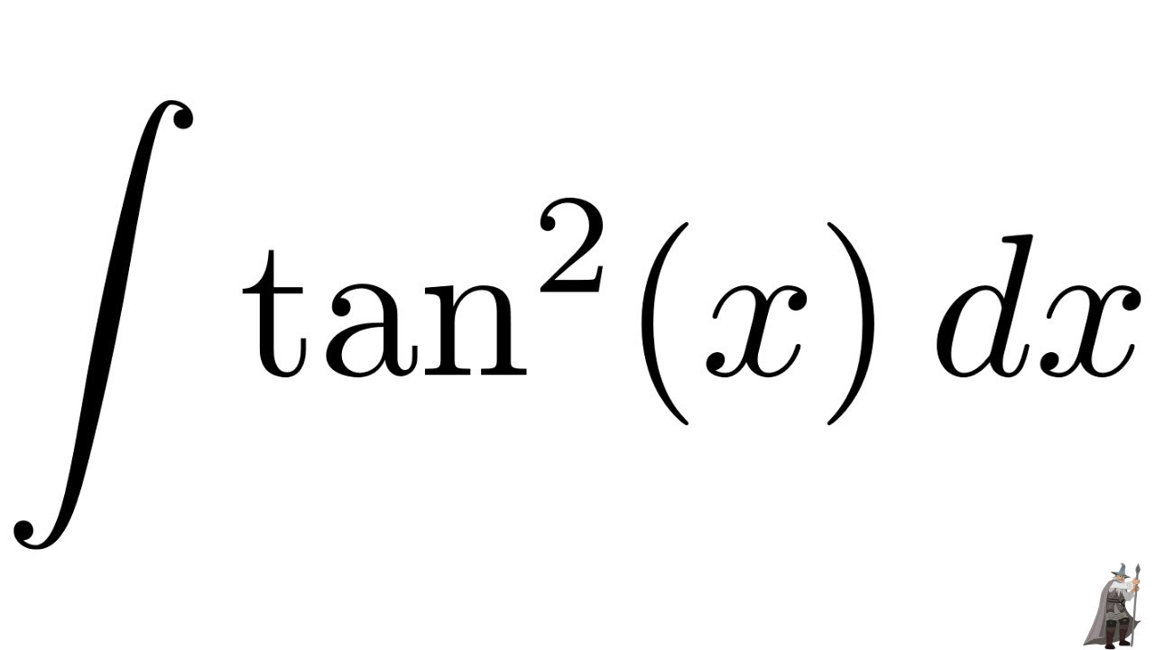 Integral tan^2(x) YouTube