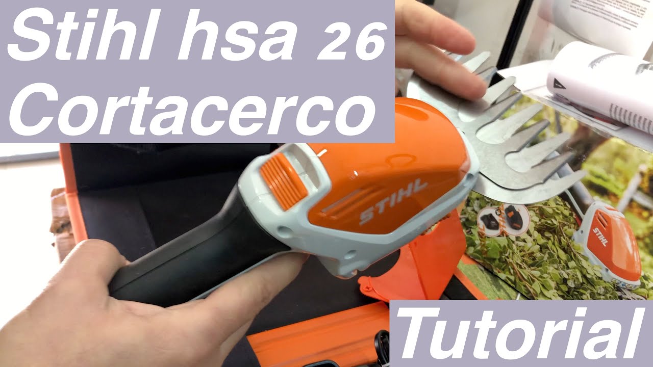 STIHL HSA 26 CORTACERCO , CORTABORDES A BATERIA  Tutorial , unboxing y review. NOVEDAD!! nogalpark
