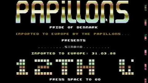 C64 Commodore 64 Papillons Eaglesoft The Train Cracktro Crack Intro