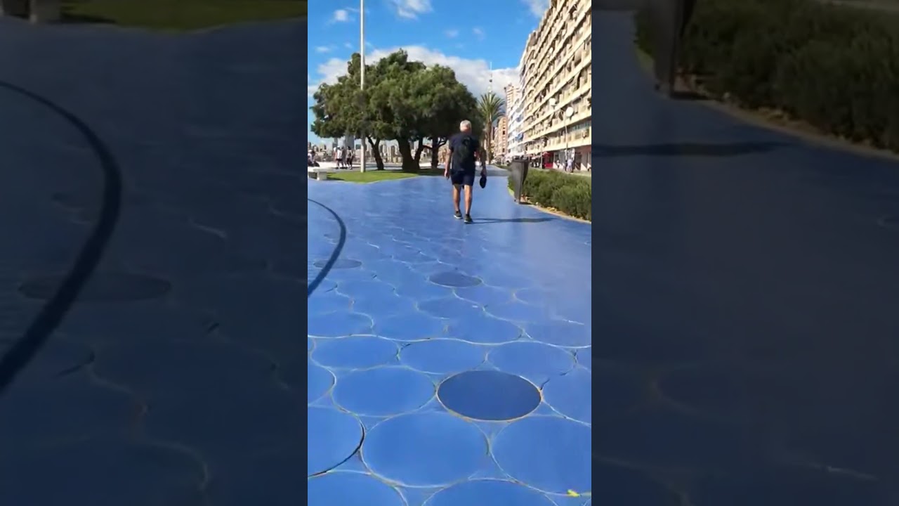 Benidorm beach walk 