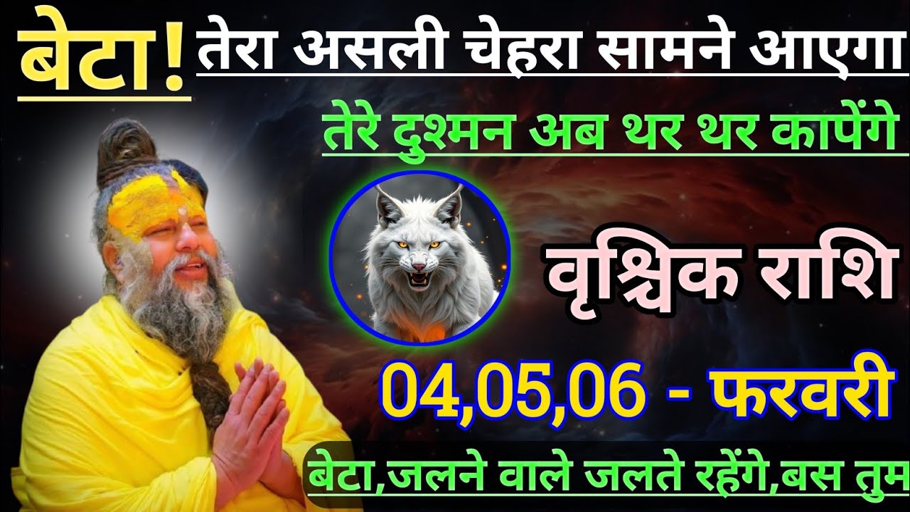 वृश्चिक राशि बेटा तेरा असली चेहरा सामने आएगा/vrishchik rashi,scorpion ♏🦂♏