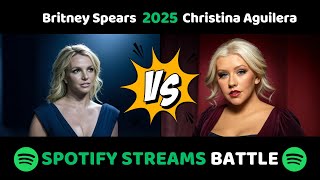 Britney Spears vs Christina Aguilera | TOP 100 Spotify 2025